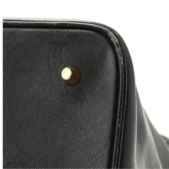 Authentic PRADA Saffiano Lux Large Promenade Tote in Black - Picture 5 of 11